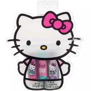 NWT- Hello Kitty 3Pc Flavoured Lip Balm